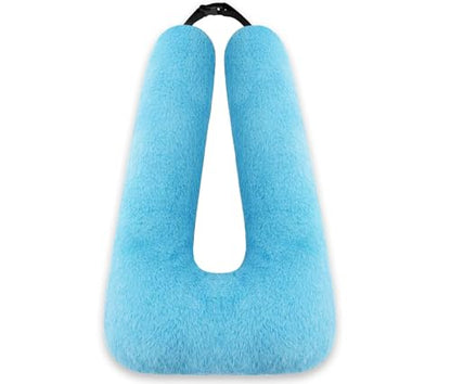 Travel Pillow, Car Pillow for Kids & Adults - Ergonomic Travel Pillows Sleeping Aid for Neck & Body Support, Car Travel Essentials Pillow on Road Trips-Gray (Blue) - color: Blue