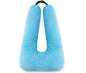 Travel Pillow, Car Pillow for Kids & Adults - Ergonomic Travel Pillows Sleeping Aid for Neck & Body Support, Car Travel Essentials Pillow on Road Trips-Gray (Blue) - color: Blue