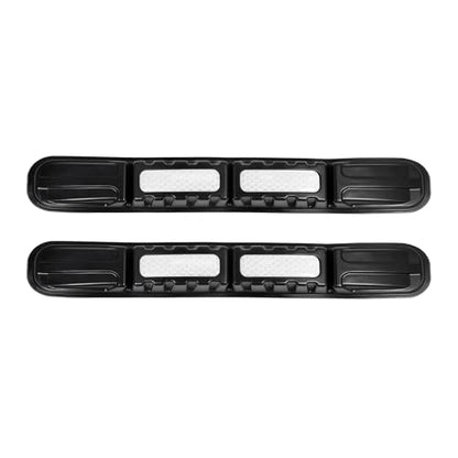 2 PCS Car Bumper Guard Strip, Anti-Collision Foldable Bumper Protector Trim with Strong Reflective Patch, 9.6" x 0.45" Car Door Edge Guards, Universal Car Night Safe Drive Accessories (White)