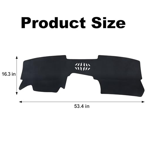 Dashboard Cover Mat for Mazda 2020-2025 2026 CX-30 CX30 Accessories (Without HUD) Black Flannel Material Anti-Slip Dash Cover Mat Sunshade Glare UV Rays Protector - size: for Mazda 2020-2026 CX-30 (Without HUD)