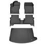 HAFIDI® All Weather Car Floor Mats & Cargo Liner Set Fit for 2013-2019 Ford Escape Floor Liners TPE Anti-Slip Full Set Custom Accessories - Black - style: 13) For Escape 2013-2019 Full Set