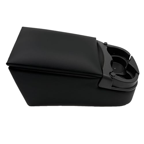 Black Universal Truck Bench Seat Console with Cup Holders