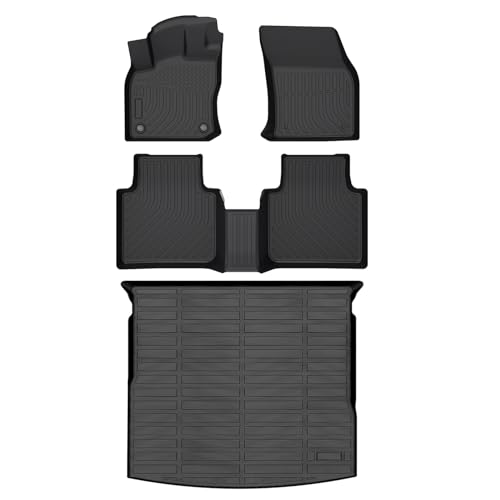 HAFIDI® Floor Mats & Cargo Liner Set Fit for 2023-2026 Kia NIRO PHEV (Plug-in Hybrid) All Weather Protection TPE Anti-Slip Automotive Full Set Floor Liners Custom NIRO PHEV Accessories - Black - style: 5) For NIRO PHEV 2023-2026 Full Set