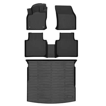 HAFIDI® Floor Mats & Cargo Liner Set Fit for 2023-2026 Kia NIRO PHEV (Plug-in Hybrid) All Weather Protection TPE Anti-Slip Automotive Full Set Floor Liners Custom NIRO PHEV Accessories - Black - style: 5) For NIRO PHEV 2023-2026 Full Set