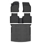 HAFIDI® Floor Mats & Cargo Liner Set Fit for 2023-2026 Kia NIRO PHEV (Plug-in Hybrid) All Weather Protection TPE Anti-Slip Automotive Full Set Floor Liners Custom NIRO PHEV Accessories - Black - style: 5) For NIRO PHEV 2023-2026 Full Set