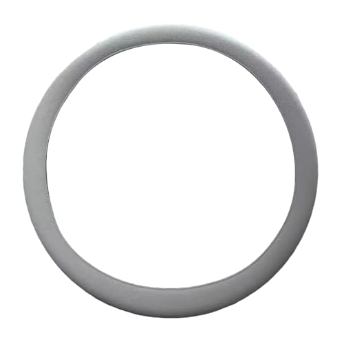 Soft Silicone Steering Wheel Cover, Anti-slip Sweat Proof Grip Universal Protector for Circular D-shaped & Flat Wheels Comfortable Automotive Accessory for Car Interior Grey - color: Grey