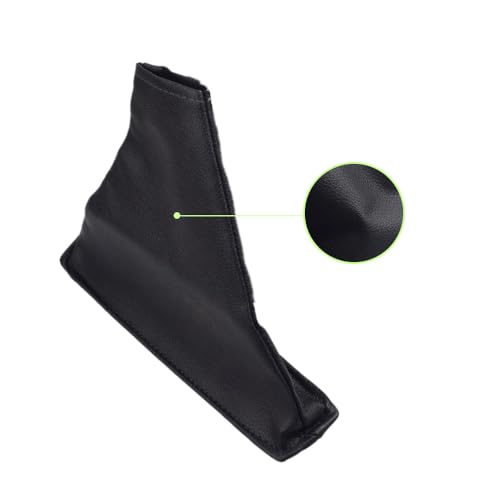 Car Shift Gear Stick Handbrake Cover Manual Shift Boot Black Leather Boot Cover Case for to-yo-ta Co-Rolla 2007 2008 2009 2010 2012 2013 - color: Handbrake dust cover