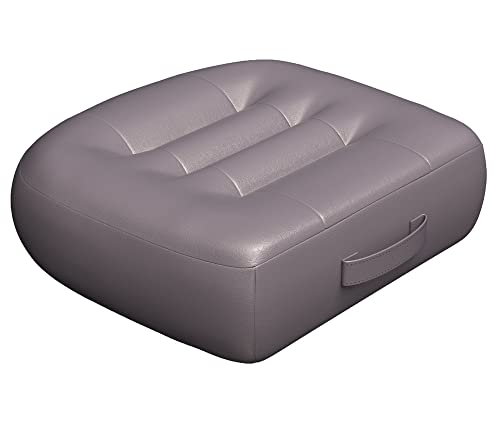 Adult Booster Seat Cushion/Car Seat Cushions for ShortPeople/Effectively Increase The Field of View by 12cm/4.7in,Back Fatigue Relief Adult Booster Chair Cushion Angle Lift Big Seat Cushion/Grey - color: Dark Grey