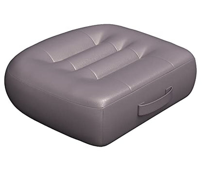 Adult Booster Seat Cushion/Car Seat Cushions for ShortPeople/Effectively Increase The Field of View by 12cm/4.7in,Back Fatigue Relief Adult Booster Chair Cushion Angle Lift Big Seat Cushion/Grey - color: Dark Grey