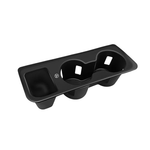 Muslogy Center Console Cup Holder Inserts Compatible with 2022-2026 Ford Maverick Accessories Middle Console Drink Holder Silicone Black Organizer Non-Slip Drink Stopper - size: 2022-2025 Ford Maverick
