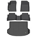 HAFIDI® Car Mats & Cargo Liner Set Fit for 2024 2025 2026 Kia Seltos S, LX, EX, X-Line,TPE Floor Liners for Seltos All Weather Floor Mats Automotive Custom Accessories - Black - style: 6) For Seltos 2024-2026 Full Set