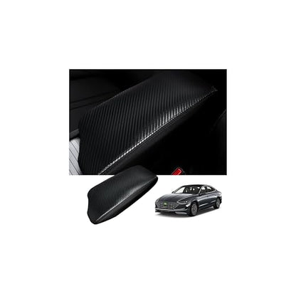 Autorder Center Console Cover for Hyundai Sonata 2020 2021 2022 2023 Accessories Carbon Fiber Armrest Cover Anti-Scratch Middle Console Pad Leather Armrest Protector - size: Hyundai Sonata 2020-2023