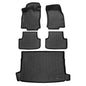 SMARTLINER All Weather Protection Custom Fit 2 Row Floor Mats and Cargo Liner Set Compatible with 2022-2025 Volkswagen Golf GTI