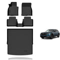 KELCSEECS Floor Mats & Cargo Liner for 2023-2026 Mazda CX50 (Not for Hybrid), All Weather Protection TPE Floor Liners Front & Rear Row Full Set Accessories Black - style: 25) For 2023-2026 CX50 Full Set
