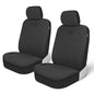 Cat CozyBlend Car Seat Covers, Charcoal Heather - Premium Jersey Fabric Seat Covers for Cars Trucks SUV, Breathable Cotton Car Seat Covers Front Seats Only, Universal Fit Automotive Interior Covers - color: Charcoal Gray