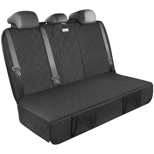 Upgraded 900D Heavy Duty Dog Back Bench Seat Cover, Car Seat Protector, Seatbelt & Armrest Compatible, Waterproof & Non‑Slip for Dogs & Kids, Fits Compact Cars and SUVs - size: Small-52"W