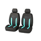 2 Pack Car Front Seat Covers, Breathable Front Seat Headrest Covers, Comfortable Vehicle Seat Headrest Protector with Foam Padding and Retaining Buckle, Universal for RV, SUV, Truck (Green) - color: Green