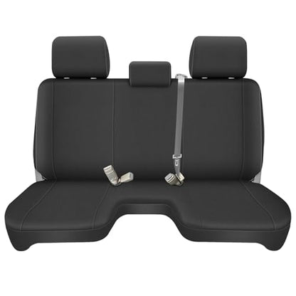 Truck Bench Seat Cover Compatible with 2005-2014 Toyota Tacoma with Large Notched, Black