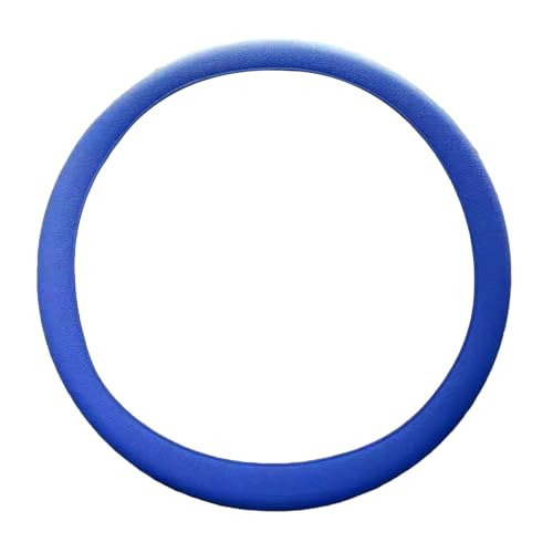 Soft Silicone Steering Wheel Cover, Anti-slip Sweat Proof Grip Universal Protector for Circular D-shaped & Flat Wheels Comfortable Automotive Accessory for Car Interior Blue - color: Blue