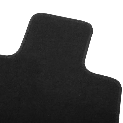 IKON MOTORSPORTS, Nylon Car Floor Mats Compatible with 2018-2025 Alfa Romeo Stelvio, OE Style Black Driver Passenger Car Carpets, Front Rear 4PCS Full Set