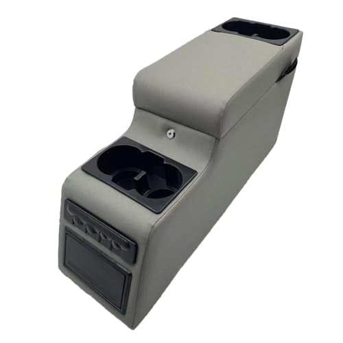 Truck Center Console Truck Seat/Bench Organizer for Jeep CJ5 1976-1983,Jeep CJ7 1976-1986,Jeep Wrangler(YJ) 1987-1995 (Grey) - color: Grey
