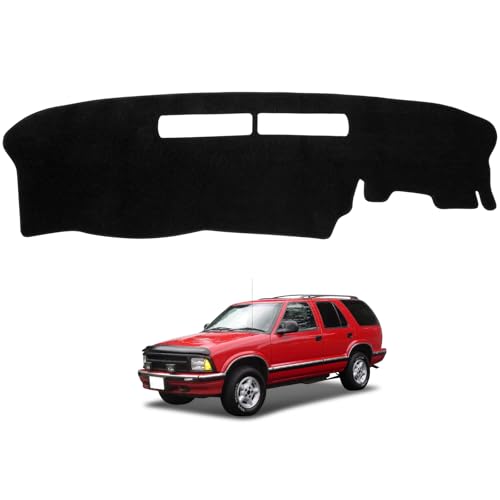 Dash Cover Mat Compatible with Chevy S10 Blazer 1994-1997 Car Interior Dashboard Cover Mat Nonslip Dashmat Sunshade Glare UV Rays Protector Accessories Custom Fit - size: Compatible with S10 Blazer 1994-1997