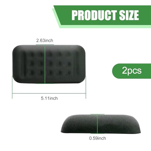 WZP 2PCS Car Arm Rest Elbow Pads, Arm Rest Cushion with Memory Foam Pad, Providing Comfortable Soft Arm Support, Universal Car Door Armrest Pad for Most Vehicles (Black)