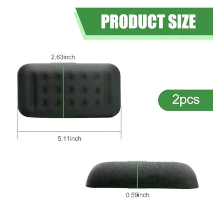 WZP 2PCS Car Arm Rest Elbow Pads, Arm Rest Cushion with Memory Foam Pad, Providing Comfortable Soft Arm Support, Universal Car Door Armrest Pad for Most Vehicles (Black)