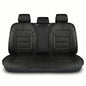 FH Group Car Seat Cover Cushion - Rear Seat Covers for Cars Trucks SUV, Faux Leather Car Seat Cushions, Waterproof Car Seat Cover Cushion, Universal Fit Car Seat protector Rear Set Black - color: Black - Rear Set