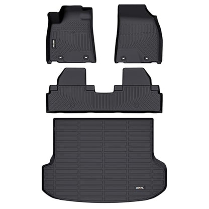 AIPOIL® Floor Mats & Cargo Liner Set for 2010-2015 Lexus RX RX350 RX450h All Weather Protection TPE Anti-Slip Automotive Full Set Custom Car Mats Accessories - Black - style: 15) For RX 2010-2015 Full Set