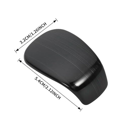 TOMALL Stainless Steel Car Gear Shift Knob Cover Compatible with Honda Civic 11th 2022 2023 Shifter Panel Trim Gear Lever Cover for Car Interior Center Console Accessories (Black Brushed) - color: Stainless Gear-Black Brushed