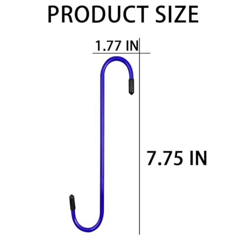 2PCS Car Brake Caliper Hooks, Vehicle Caliper Hangers with Rubber Caps, S-Shaped Automotive Accessories for Braking, Axle, Bearing, Suspension Work for SUV, Truck, RV（Blue/2PCS） - color: Blue, size: 2PCS