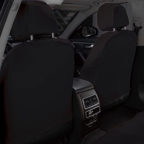 Flying Banner Car Seat Covers Set Beige Tan Front Seats Rear Bench Polyester car seat Protectors Easy installations Rear Bench Split Classic Man Lady - color: Black Beige