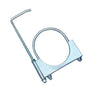 4" Heavy-Duty Universal Exhaust Clamp with Hanger, Exhaust Pipe Muffler Hanger for Cars, Trucks - size: 4"