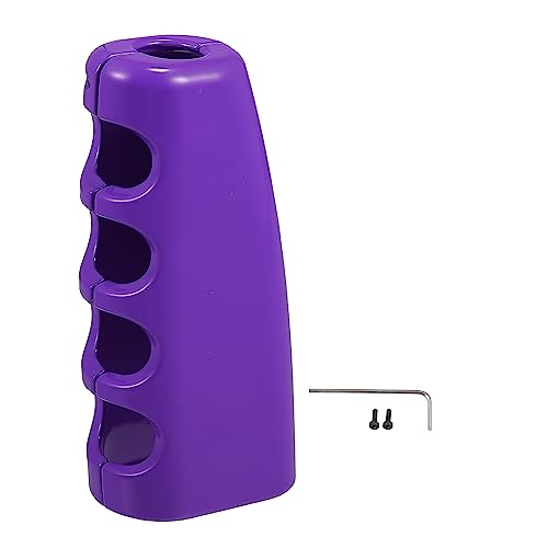 Car Handbrake Cover Interior Decoration Accessory Handbrake Grips Decoration Protector for Ford for Mustang 2015-2021 Metal Purple - color: Purple