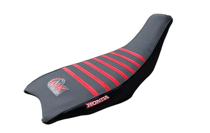 Seat Cover - Compatible Fit for Hond@ 2004-2018 TRX450 TRX 450R TRX 450 R TRX 450ER TRX 450 ER Quad (Black/Red) - color: Black/Red