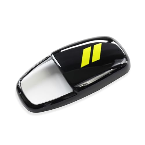 for Dodge Charger 2015-2023 Challenger 2015-2024 Durango 2016-2026 Accessories Interior Protector Gear Shift Knob Cover Trim Protector Cap (Glossy Black+Yellow) - color: glossy black+yellow
