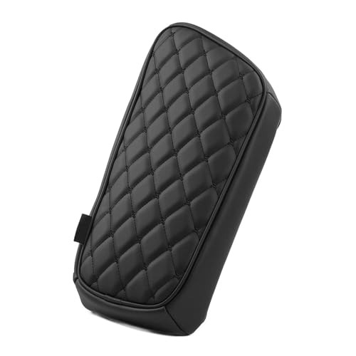 Car Armrest Cushion Cover Compatible with KIA EV6 2022-2026 Accessories, Leather Center Console Armrest Pad(Black) - color: Black, size: Size compatible with EV6 2022-2026