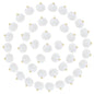 Tupalizy 50PCS Fluffy Pom Poms Charms Soft Fuzzy Faux Fur Puff Ball Pendant for Keychains Bracelets Earrings Jewelry Making Tassels Bags DIY Crafts Party Favors Gifts Accessories - color: White