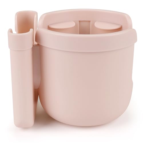 Accmor Stroller Cup Holder with Phone Holder, Bike Cup Holder, Universal Cup Holder for Uppababy Nuna Doona Strollers, 2-in-1 Cup Holder for Walker, Wheelchair, Scooter - color: All Crystal Pink