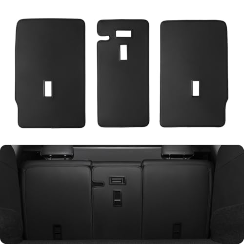 BASENOR 2020-2024 Tesla Model Y Rear Seat Back Cover All Weather Second Row Seats Back Liner Protector Rear Backrest Cover Mats Proprietary Design for 5-Seater Model Y 3PCS - size: 2020-2024 Model Y