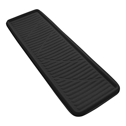 FH Group Premium Faux Leather Cargo Liner – Protective Cargo Mat for SUV and Van, Deep-Tray Design Trunk Mat for Toyota Sienna, Highlander, Honda Odyssey and More, Climaproof Automotive Trunk Liner - color: Black