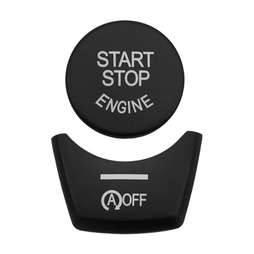 Black Chromed Electronic Parking Brake Handbrake Switch Button Cover Compatible with BMW 5 6 7 Series F10 F07 F12 F01 handbrake Button Cover Patch Compatible with BMW Accessories - color: Black Start Cover(For f10)