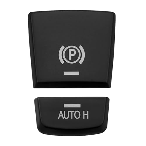 Black handbrake Button Cover Patch Compatible with BMW 5 6 7 X3 X4 X5 X6 F10 F07 F25 F26 F11 F06 F15 F16 Electronic Hand Brake p Button Cover Automatic h Button Compatible with BMW Accessories - color: Black Parking Brake Button Cover