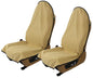 Waterproof Towel Car Seat Cover, Sweatproof Non-Slip Seat Protector, Universal Fit for Front Bucket or Rear Bench Seat of Cars, SUVs, Vans, Trucks, Compatible with Airbags and Armrests (Beige, 2 Pack) - color: Beige, 2 Pack