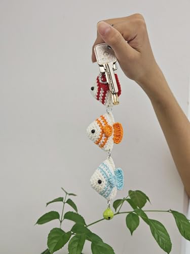 Handmade crochet keychain, backpack pendant, car rearview mirror hanging ornament, gifts for boys and girls on Easter, Christmas, and birthdays