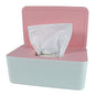 Diaper Wipes Dispenser, Tissue Storage Box Case, Wet Wipe Dispenser Holder with Lid for Home, Office, Cars (Pink) - color: Pink