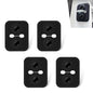 4 PCS Car Door Strike Protector, Upgraded Silicone Car Door Latch Covers, Self-adhesive Shock-absorbing Door Protection Cover, Universal for Most Cars (Black)