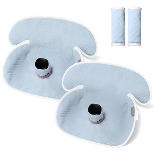 TinlyFinly 2 Pack Baby Potty Training Car Seat Protector, Washable Carseat Piddle Pad for Baby Infant Toddler, Waterproof Car Seat Liner to Prevent Pee - 2 Pack, Light Blue - color: Light Blue, size: 2 Pack