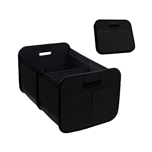 Car Trunk Organizer, Collapsible Waterproof Premium Oxford Cargo Storage, Multi-Compartment Foldable Trunk Groceries Organizer, Auto Accessories Universal for SUV Truck Sedan